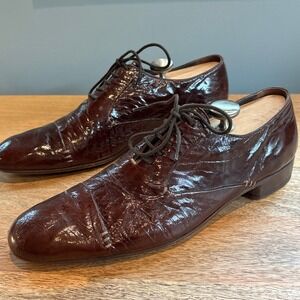 Henry Beguelin Dress Shoes Oxfords Italian Leather Lace Up Mens 43